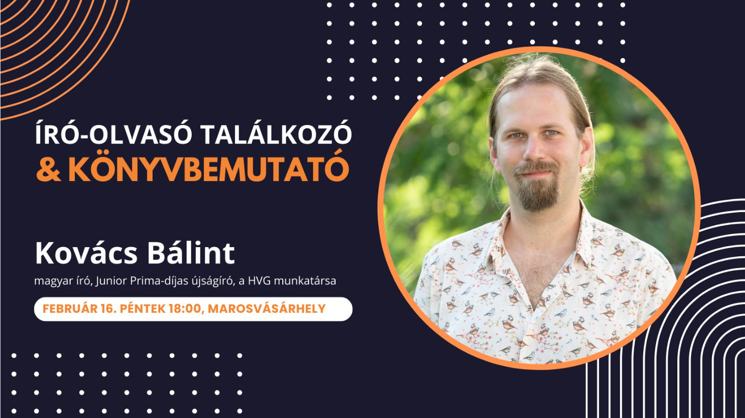 Könyvbemutató és író-olvasó találkozó Marosvásárhelyen